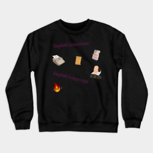 English Literature and Language Sticker Pack Crewneck Sweatshirt